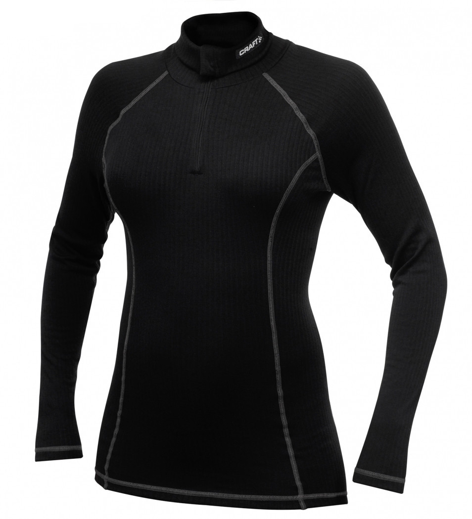 Термобілизна жіноча на блискавці Craft Be Active Turtleneck W-S 193897 1999 BLACK, фото 1