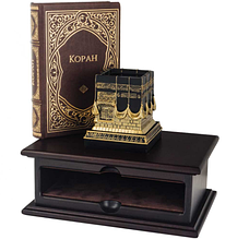 Коран переклад смислів Саблуков Г. С. в шкіряній палітурці з екошкіри в дерев'яному декоративному футлярі