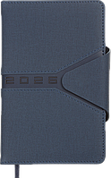 Щоденник датований 2026 (A6, жорстка обкладинка, синій) Buromax Navigator BM.2520-02