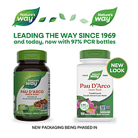 Кора мурашиного дерева, Pau d'Arco Inner Bark Nature's Way 1090 мг (100 капсул), фото 2