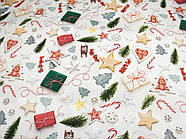 Скатертина тефлонова Королева Ночі (Duck) | 120х170 | Новорічна абстракція, фото 2