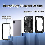 Броньований протиударний чохол-підставка Xiaomi Redmi Pad 2 (2025) 11" Чорний, фото 2