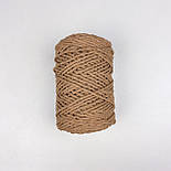 Шпагат карамель 5мм 100м для макраме, матеріали для макраме, бавовняний шпагат для макраме, фото 2