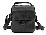 Чоловіча сумка месенджер Tiding Bag 17x20x6 см Чорний (1982289975), фото 2