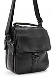 Чоловіча сумка месенджер Tiding Bag 17x20x6 см Чорний (1982289975), фото 6