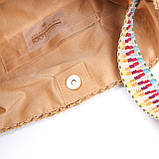 Сумка жіноча плетена LuckyLOOK Ебігейл 35х41х32 см Бежевий 742-017, фото 2