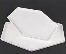 Тарілка шестикутна Helios порцелянова 12"308мм*222мм W158