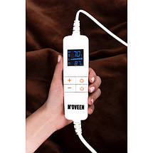 Електроковдра Noveen EB655 Коричнева 130x180см Super Soft 10 Режимів Таймер LCD, фото 3