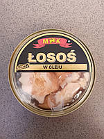 Лосось в олії MK Losos` з прозорою кришечкою 96/160 грам