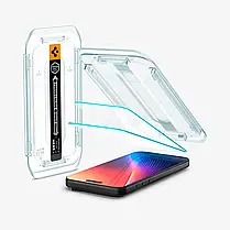 Захисне скло Spigen для iPhone 17 Pro Max/ 16 Pro Max - EZ FIT GLAS.tR (2 шт), Clear (AGL07907), фото 2