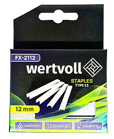 Скоба для степлера 12мм WERTVOLL (1000шт.)