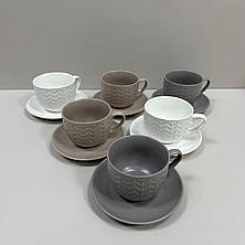 Сервіз чайний 6 чашок 300 мл і 6 блюдець Limited Edition Nullah RX-N231817D, фото 3