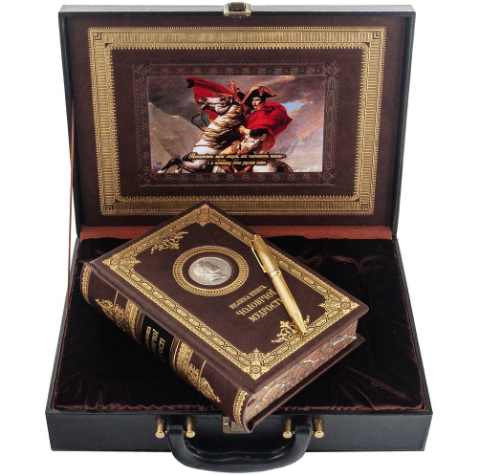 Книга "Чоловіча мудрість. Спадщина Наполеона" у палітурці з якісної екошкіри у подарунковому наборі з ручкою Tenso та футлярі, фото 1