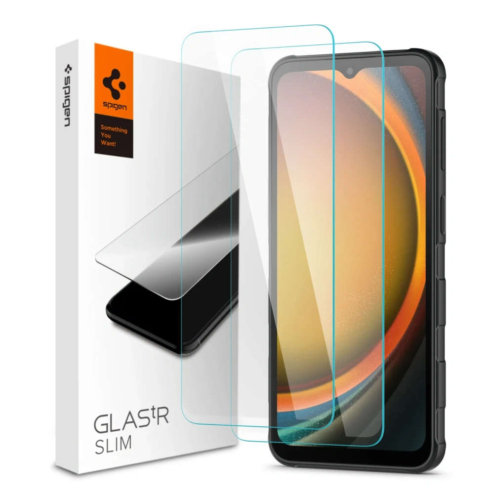 Захисне скло Spigen для Galaxy XCover 7 Pro/ 7 - GLAS.tR Slim  (2 шт), Clear (AGL09407)