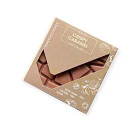 Шоколад веганський хрумка карамель, без цукру ,75г ,SmartChocolate