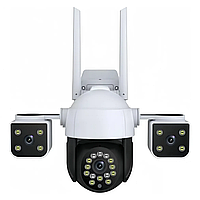 Уличная тройная IP Wifi камера видеонаблюдения V380 PRO шарнирные линзы