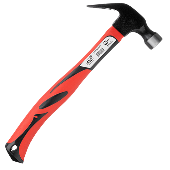 Молоток столярний 450 г фібергласова ручка Intertool HT-0223