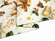 Скатертина тефлонова Королева Ночі (Duck) | 120х170 | Різдвяна абстракція, фото 4