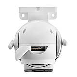 Вулична охоронна поворотна WIFI камера дві лінзи 6МП UKC Q13 iCSee, фото 4