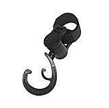 Гачки для коляски на липучці два шт. Чорний (05152), фото 3