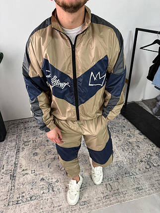 Різнокольоровий костюм олімпійка штани з принтом, фото 1