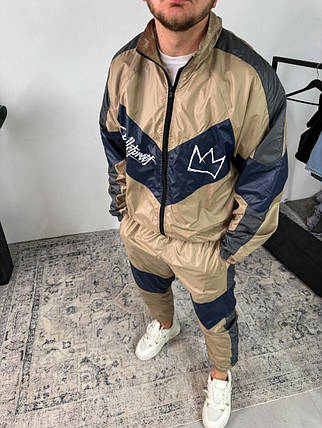 Різнокольоровий костюм олімпійка штани з принтом, фото 3