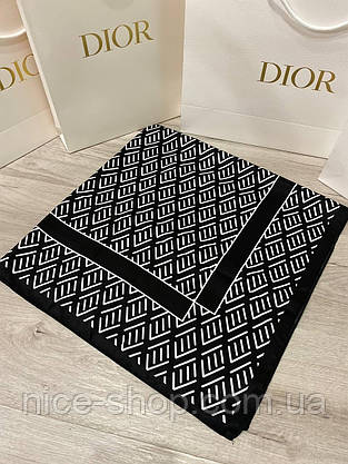 Хустка шовкова чорна, фото 4