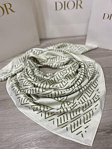 Хустка шовкова світло-бежева