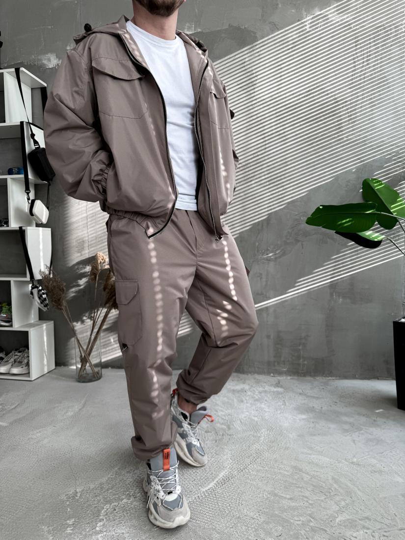 Костюм чоловічий ріп стоп кофта штани технологічний стильний не утеплений