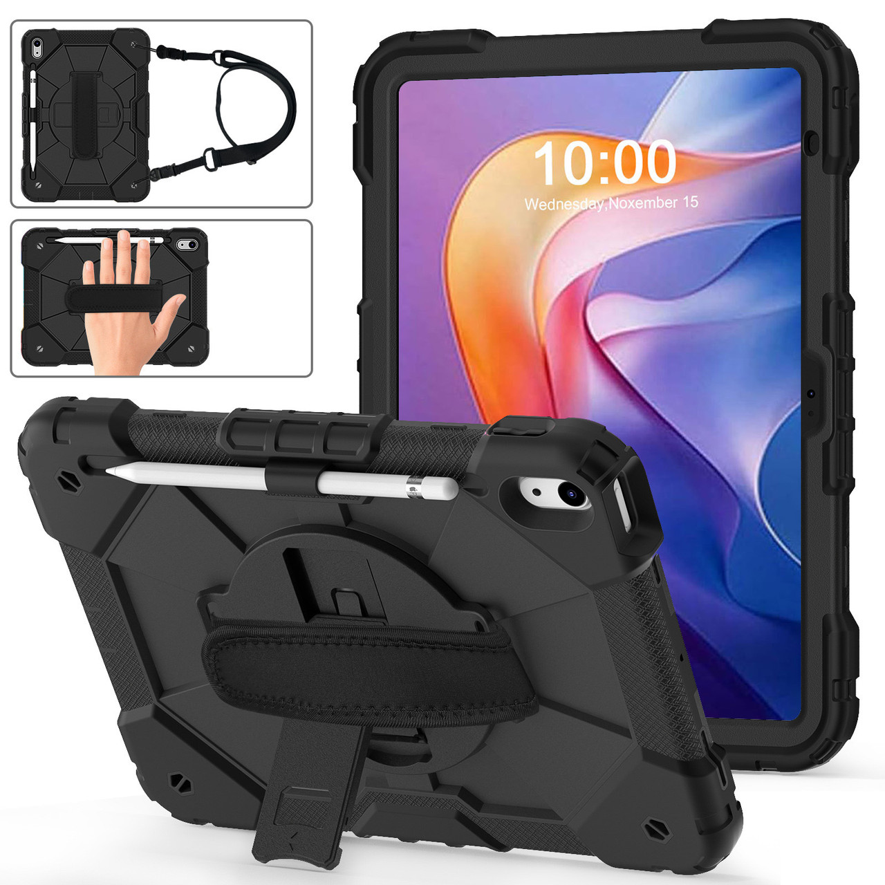 Броньований протиударний чохол Xiaomi Redmi Pad 2 (2025) 11" Чорний, фото 1