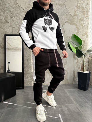 Спортивний костюм утеплений дтф на флісі худі штани, фото 2