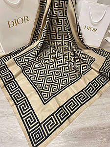 Хустка шовкова бежева