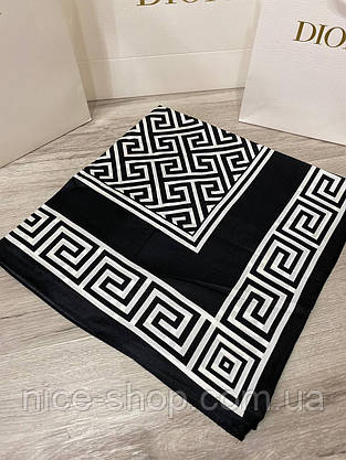 Хустка шовкова чорна, фото 2