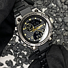 Годинник чоловічий чорний з підсвічуванням водонепроникний Skmei будильник секундомір + коробка, фото 5