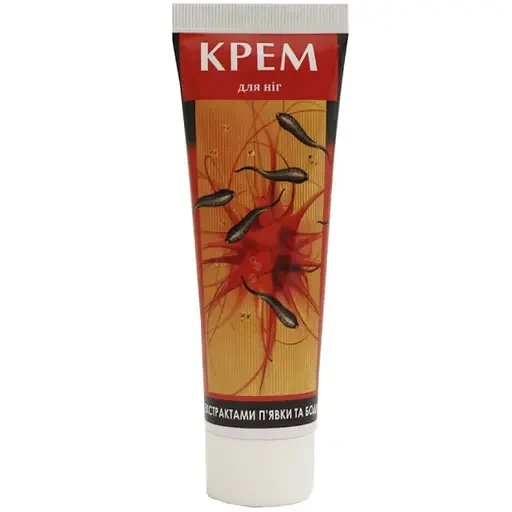 Крем для ніг з екстрактами п'явки і бодяги 75 мл., фото 1