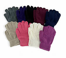 М'які, теплі та комфортні рукавички для дітей 11-12 років, з начосом, одинарні