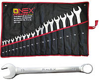 OX-251 Набір ріжкових ключів 17 шт 6-36 мм із гумовою ручкою, стійкі до навантажень, хромованадієва сталь