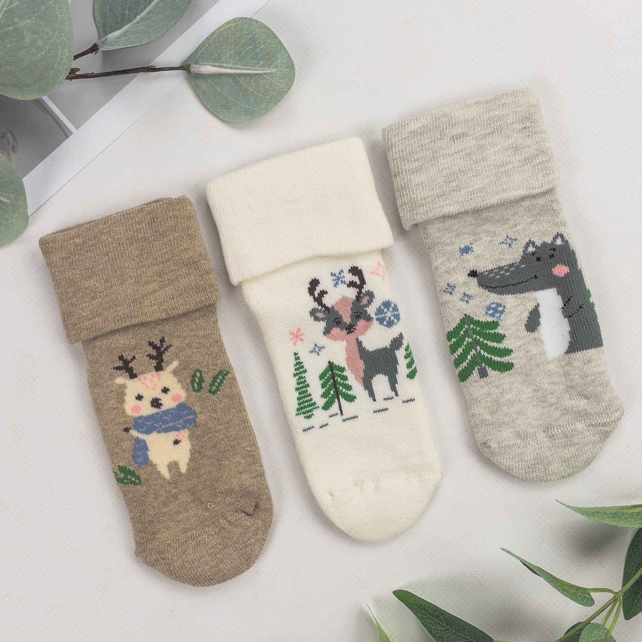 Шкарпетки дитячі BROSS Туреччина (розміри: 13-15, 16-18, 19-21) | 3 шт.