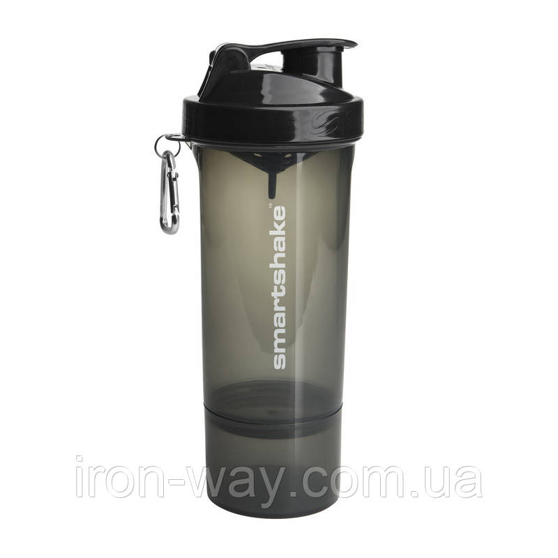 SmartShake SmartShake Slim NEON Gunsmoke (500 ml, gunsmoke), фото 1
