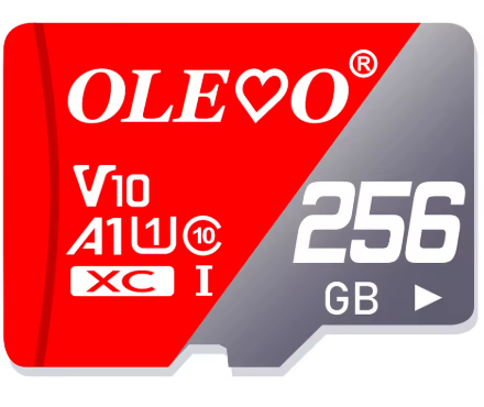 Мікро-карта пам'яті Olevo 256GB SD-карта високошвидкісна 256ГБ C10 TF флеш-карта (A1/V10/U1)