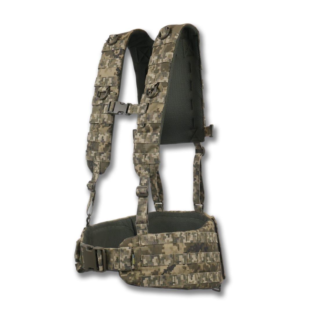 Ремінно-плечова система Kiborg R-1 GEN.2 (L) Піксель Матеріал Cordura 1000D Фурнітура 100% поліамід, фото 1