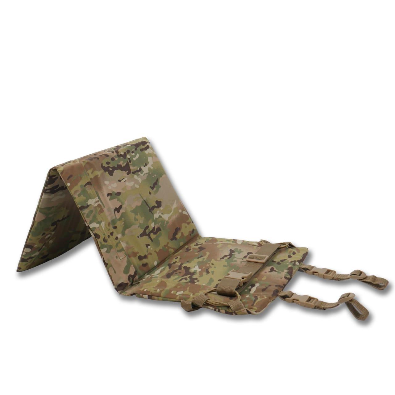 Тактичний Польовий Каремат для Сидіння Потрійний Розкладний | Військовий Килимок Cordura/Мультикам, фото 1