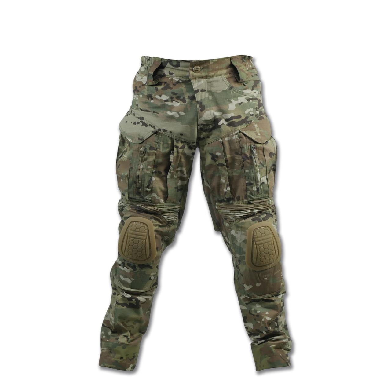 Тактичні бойові штани з наколінниками G4 Мультикам, фото 1