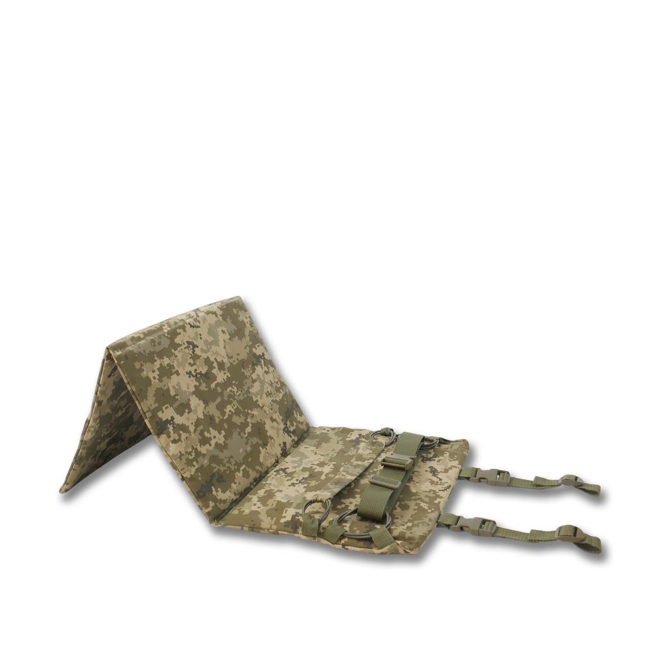 Військовий Килимок для сидіння Піксель/Cordura 1000D потрійний, п'ятиточка трисекційна Kiborg П-3, фото 1