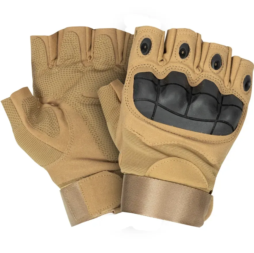 Рукавиці безпалі з кісточками Каучукові Outdoor Tactics Койот L, фото 1