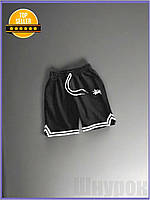 SN Чорні шорти Stussy Snu Rok чоловічі легені з кишенями спортивні повсякденні шорти для літа та відпо ROM09\X