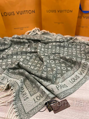 Хустка Louis Vuitton кашемір із бахромою, фото 2