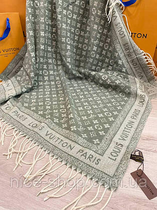 Хустка Louis Vuitton кашемір із бахромою, фото 4