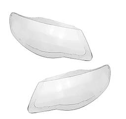 Скло фари ліве та праве комплект нові Volkswagen Touareg 2007-2010 Стекла об'єктив фар комплект Фольксваген Таурег