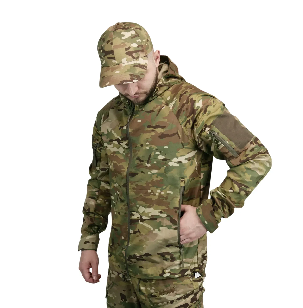 Літня куртка Twill GEN I Military з водовідштовхувального матеріалу Мультикам з 4 кишенями / S, фото 1